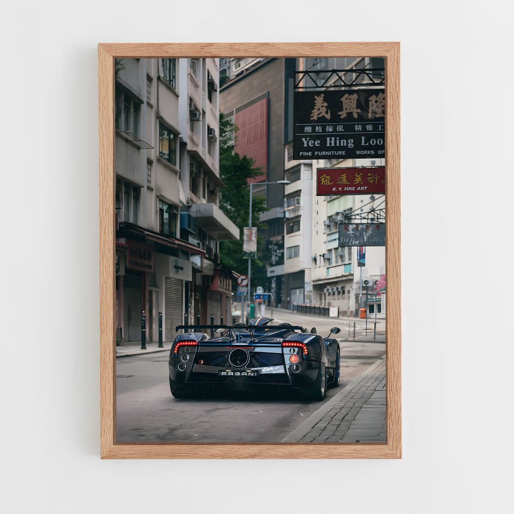 Poster Zonda Noir – affiche Pagani (vue 4)
